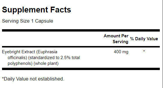 Extrait des yeux 400 mg - 60 capsules