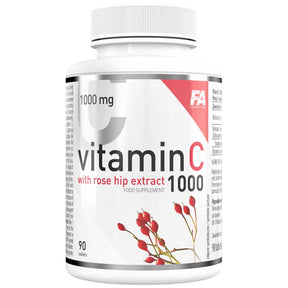 Vitamin C 1000 / with Rose Hips and Bitter Orange - 90 Tablets - Nutra Best Europe