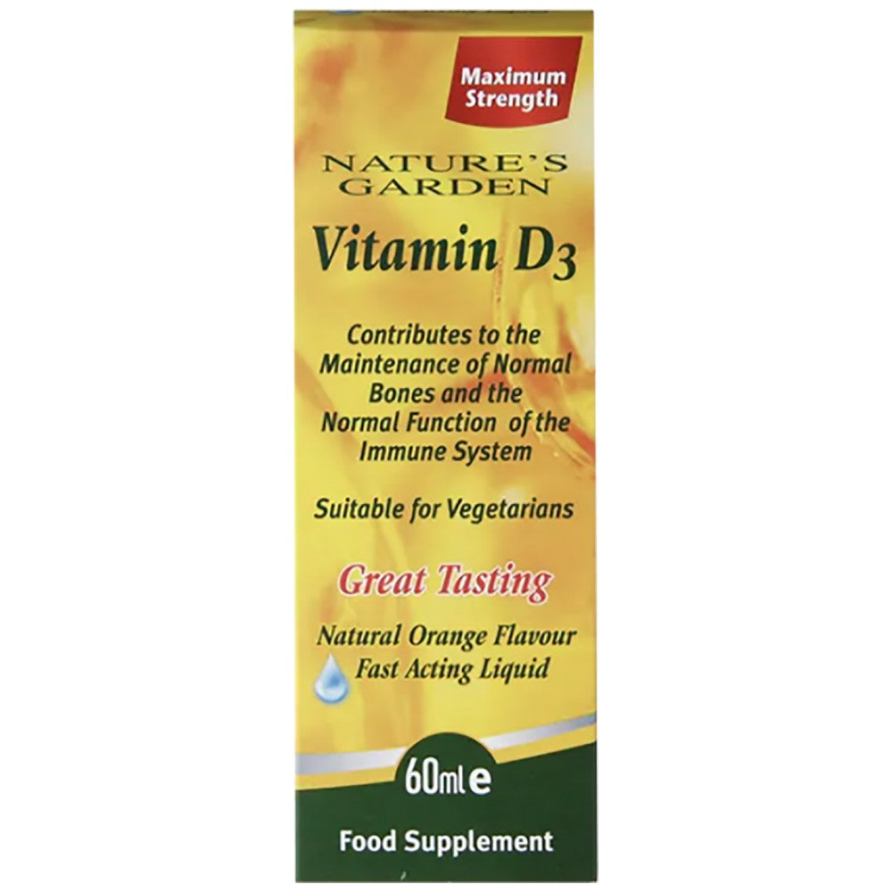 Liquide à action rapide vitamine D3/100 UI par goutte - 60 ml
