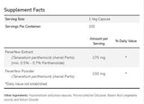 Fiverfew 325 mg - 100 capsules