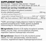 Vitamine E 400 IU | avec l'huile MCT - 60 capsules