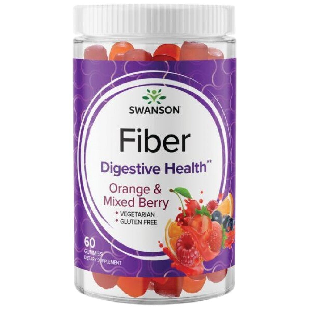 Gummies en fibre | Orange & Mix Berry - 60 comprimés à croquer