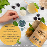 Complexe de fibres en poudre - Saveur mûre/200 g, 40 doses/ <tc>Nutravita</tc>