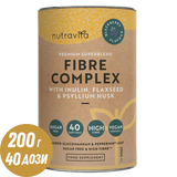 Complexe de fibres en poudre - Saveur mûre/200 g, 40 doses/ <tc>Nutravita</tc>