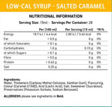 Ajuster le sirop à faible teneur en calcul | Caramel salé - 425 ml