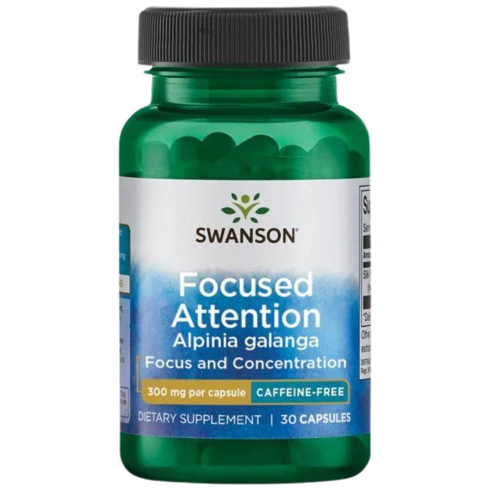 Attention concentrée Alpinia Galanga | Sans caféine - 30 capsules