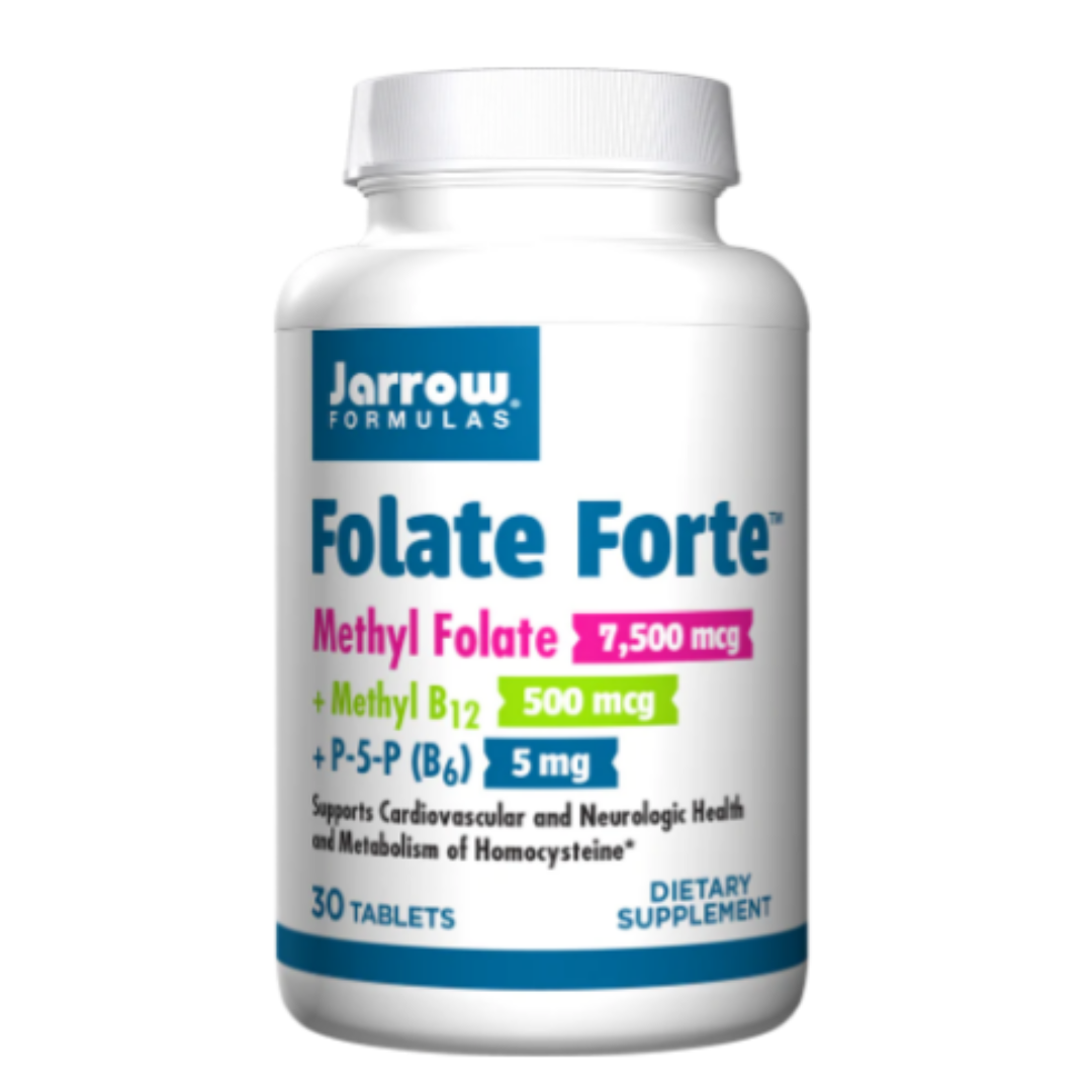 Folate forte - méthyl folate + méthyl b12 + p-5-p - folate 30 comprimés