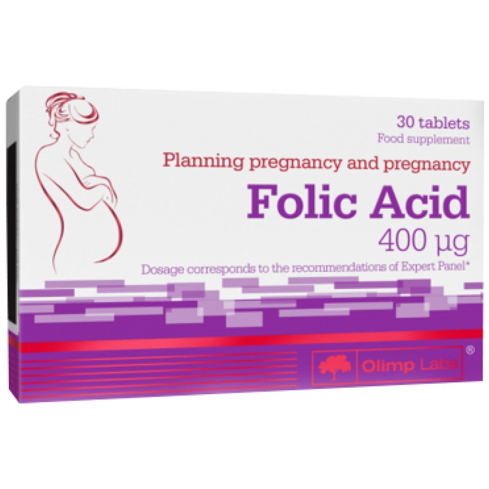 Acide folique 400 mg - 30 comprimés