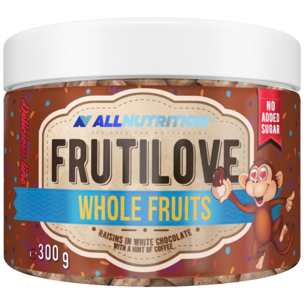 Frutilove | Raisins secs en chocolat blanc et café 300 grammes