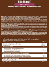 Frutilove | Raisins secs en chocolat blanc et café 300 grammes