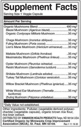 Complexe complet de 14 champignons 490 mg - 60 capsules