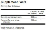 Boswellia et curcumine à spectre complet - 60 capsules