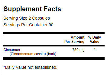 Spectrum complet Cinamon 375 mg - 180 capsules