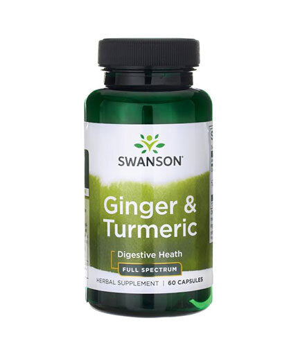 Ginger et curcuma à spectre complet - 60 capsules