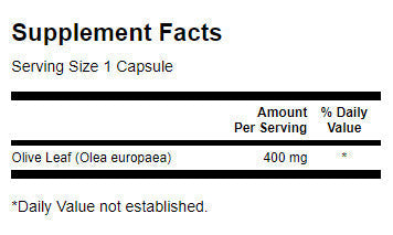 Feuille d'olive à spectre complet 400 mg - 60 capsules