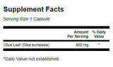 Feuille d'olive à spectre complet 400 mg - 60 capsules