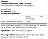 Spectre complet safran 15 mg 60 capsules