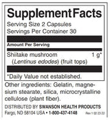 Spectrum complet Shiitake Mushroom 500 mg - 60 capsules