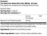 Spectrum complet Feuille de clôture 400 mg 60 capsules