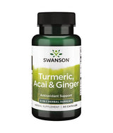 Curcuma à spectre complet, acai et gingembre - 60 capsules
