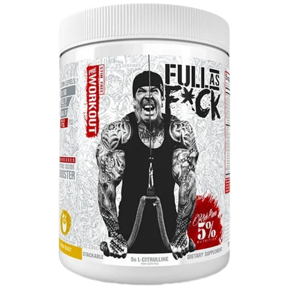 Plein comme f * ck | Pompe avant l'entraînement sans stimulant - 350 grammes
