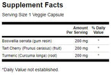 Curcuma à spectre complet, boswellia et cerise acidulé - 60 capsules