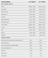 Multivitamine des femmes | avec peptides de collagène de poisson, acide hyaluronique, COQ10, L-carnitine, CLA et thé vert - 90 capsules