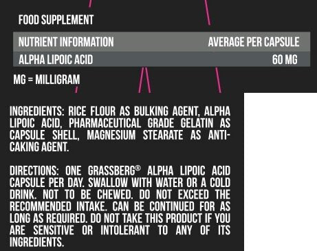 Grassberg Alpha Lipoic Acid/60 Tabs