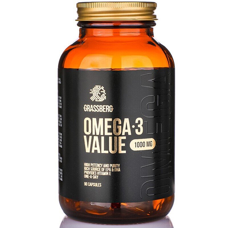 Grassberg Omega-3 Valeur 1000 mg 60/90/120/CAPS