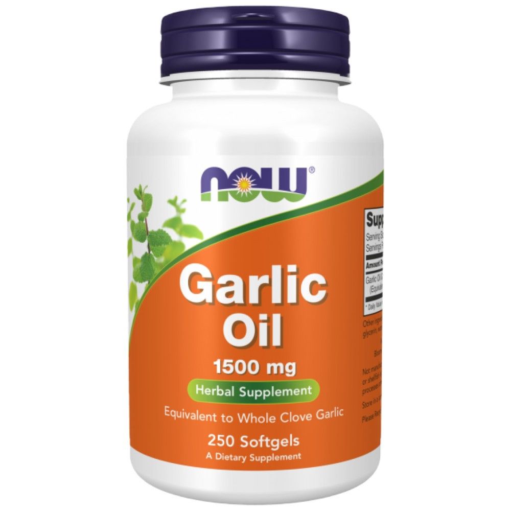 Huile à l'ail 1500 mg - 250 capsules de gel
