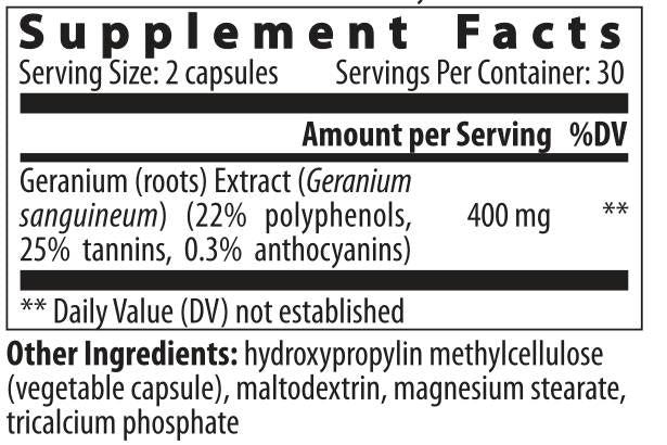 Géranium - 60 capsules