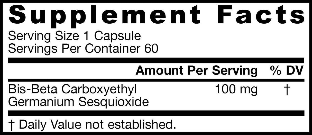 Germanium GE-132 100 mg 60 capsules