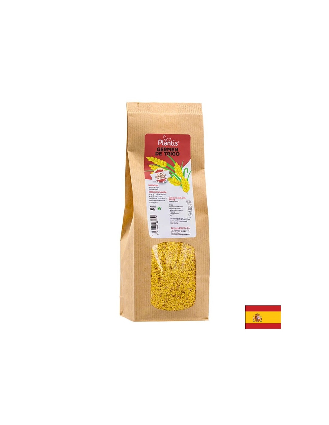Germe de blé (brut) - Effet de renforcement général et de tonification - germen de trigo, 400 g