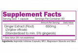 Extrait de racine de gingembre 650 mg - 60 capsules