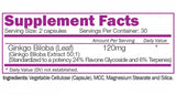Ginkgo biloba extrait 120 mg 60 capsules