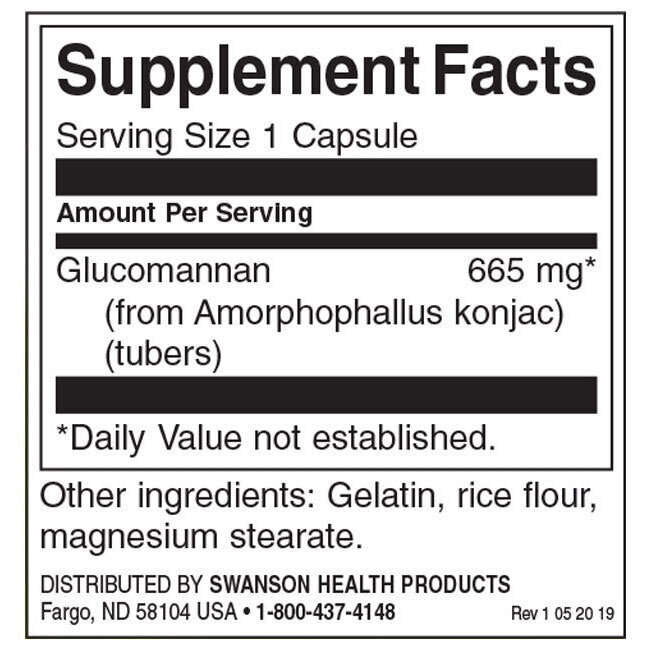 Racine glucomannane/konjac 665 mg - 90 capsules