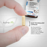 Glucosamine Chondroïtine /180 capsules, 90 jours/ avec curcuma, gingembre et vitamine C <tc>Nutravita</tc>