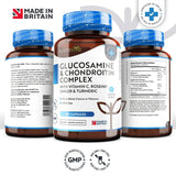 Glucosamine Chondroïtine /180 capsules, 90 jours/ avec curcuma, gingembre et vitamine C <tc>Nutravita</tc>