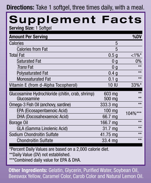 Glucosamine Omega 3 - 90 Capsules de gel