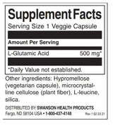 Acide glutamique 500 mg - 60 capsules