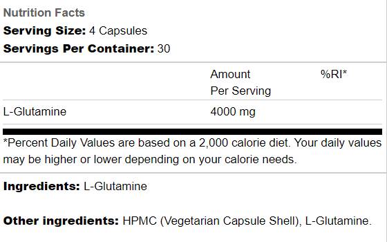 Glutamine 4K - 120 capsules