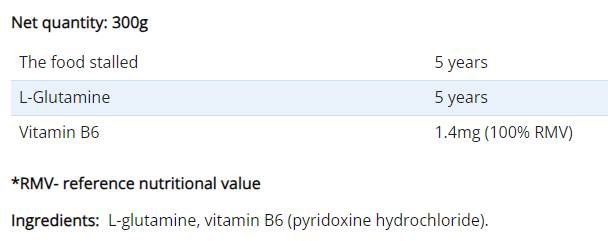 Glutamine | Grade pharmaceutique - 300 grammes