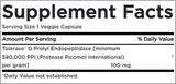Gluten débarrassé avec tolérase G - 90 capsules