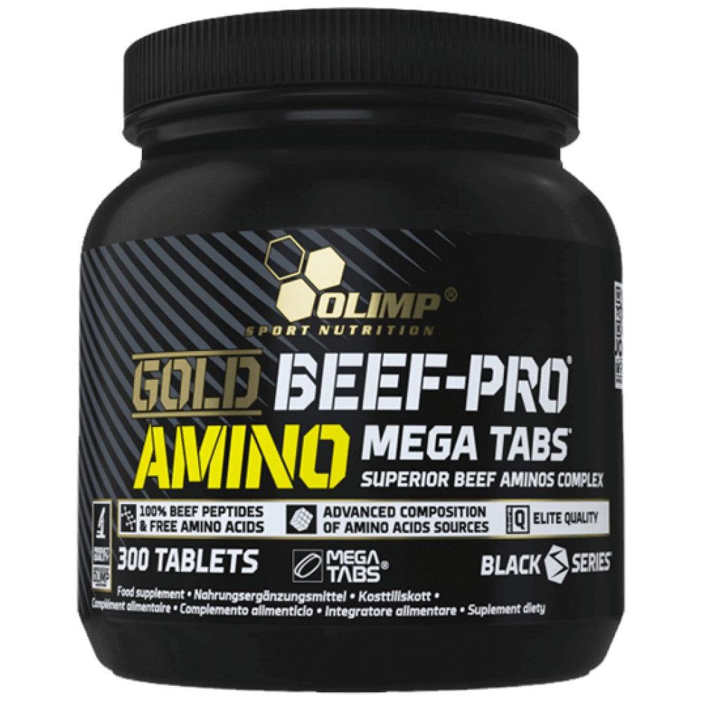 Onglets Gold Beef-Pro-Amino Mega - 300 comprimés