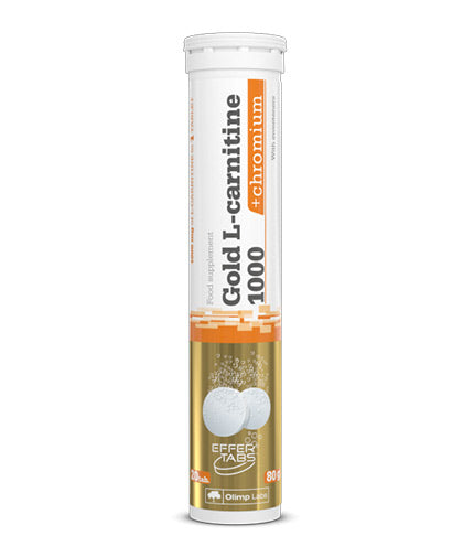 L-Carnitine Gold 1000 + Chromium/20 Tabs effervescents - 0