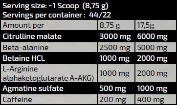 Gold Line/Maryland Muscle Machine/Pré-travail-entraînement - 17,5 grammes