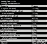 Test en or pak | avec DAA, fenugreek et tribulus - 30 paquets