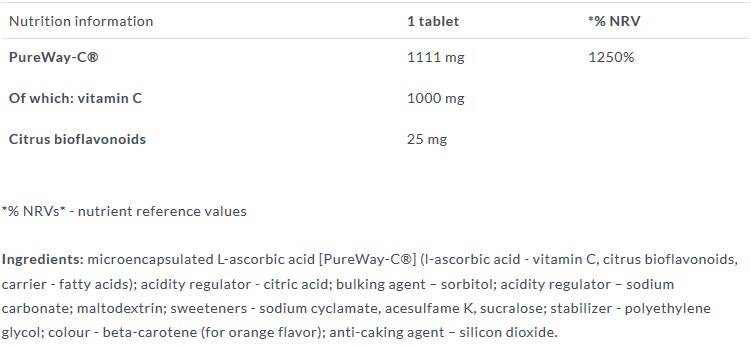 Gold Vit C 1000/effervescent - 20 comprimés effervescents