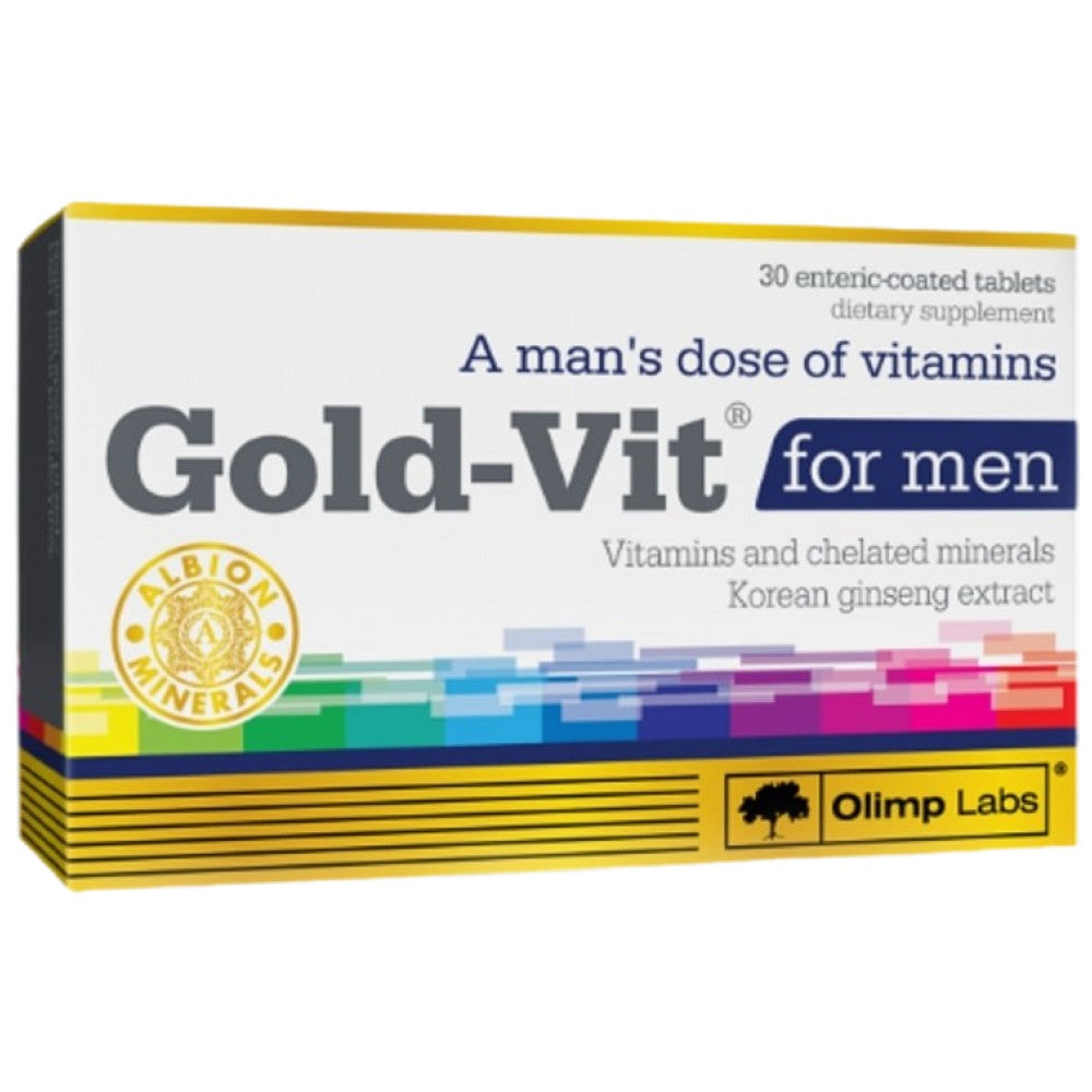 Vit en or pour hommes - 30 comprimés