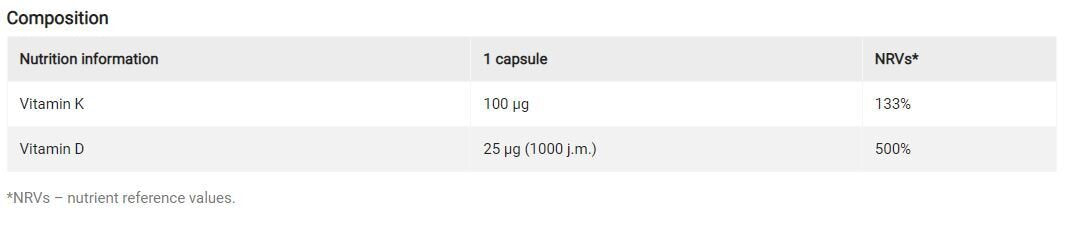 Gold Vit K2 Plus 30 gélules <tc>Olimp</tc>
